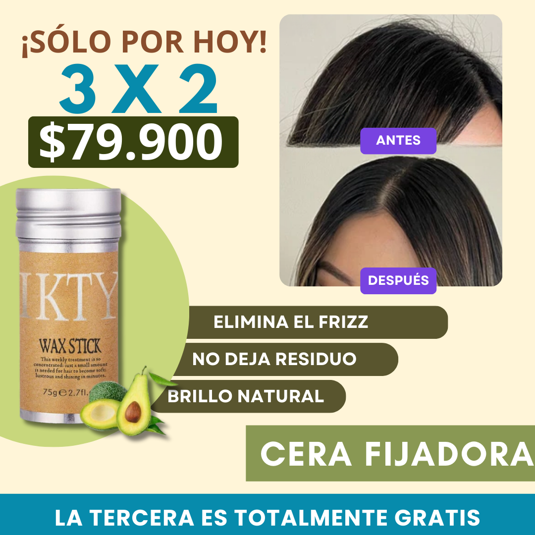 CERA FIJADORA PARA CABELLO HIDRATANTE  🥑